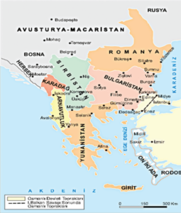 Balkan Savaşlarından Sonra Osmanlı Devleti'nin Batı Sınırları
