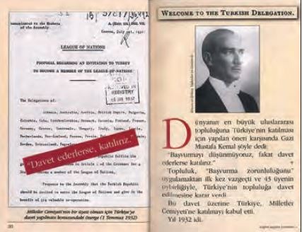 Milletler Cemiyeti’nin bir üyesi olması için Türkiye’ye davet yapılması konusunda önerge (1 Temmuz 1932)
