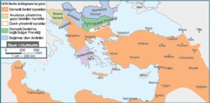 1878 Berlin Antlaşması'na Göre Osmanlı Batı Sınırları