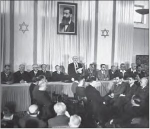 İsrail’in kuruluşu ilan edilirken (1948)