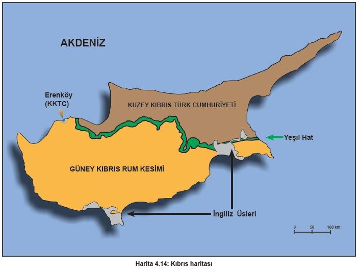 Kıbrıs Haritası
